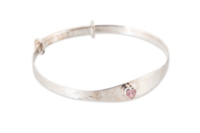 Lot 12 - A STERLING SILVER CHARM BRACELET, together...