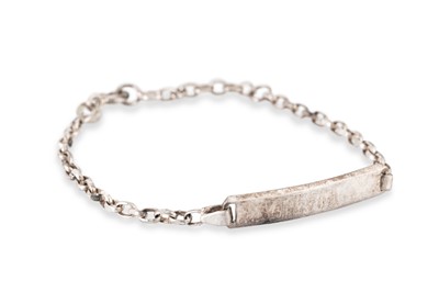 Lot 12 - A STERLING SILVER CHARM BRACELET, together...