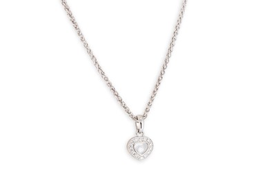 Lot 165 - A CHOPARD 'HAPPY DIAMOND' HEART SHAPED 18CT...