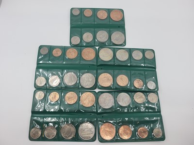 Lot 494 - FIVE 1966 8 COIN IRISH YEAR SETS, in original...