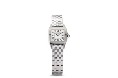 Lot 236 - A CARTIER SANTOS DEMOISELLE STAINLESS STEEL...