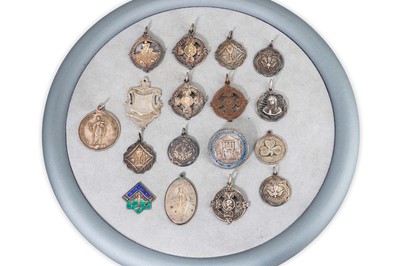Lot 412 - A LARGE COLLECTION OF SILVER IRISH INTEREST...