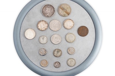 Lot 445 - ASSORTED SILVER COINS, to include 1964$½, 1939...