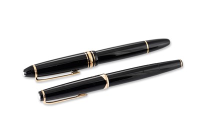 Lot 560 - A PAIR OF MONT BLANC FOUNTAIN PENS, one with a...