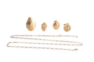 Lot 4 - A COLLECTION OF 9CT YELLOW GOLD JEWELLERY...