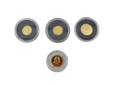Lot 475 - FOUR QTY 1G. GOLD IRISH €20 COIN, 2009...