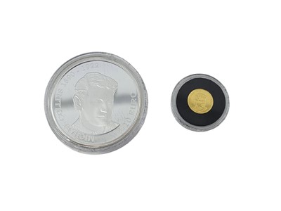 Lot 476 - A 2012 MICHAEL COLLINS COMMEMORATIVE SILVER &...