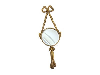 Lot 544 - A SMALL 20TH CENTURY ORMOLU WALL MIRROR, with...