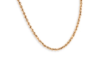Lot 210 - AN 18CT YELLOW GOLD ROPE LINK NECKCHAIN, gross...