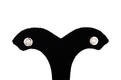 Lot 146 - A PAIR OF DIAMOND STUD EARRINGS, mounted in...