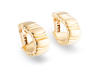 Lot 208 - A PAIR OF CARTIER BAIGNOIRE EARRINGS, signed...