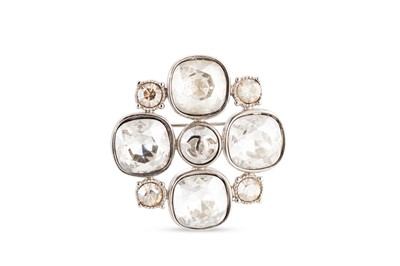 Lot 35 - A CHANEL COSTUME JEWELLERY BROOCH, of...