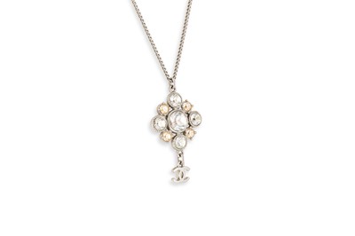 Lot 38 - A CHANEL DROP PENDANT COSTUME JEWELLERY, with...