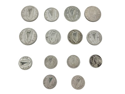 Lot 490 - FOURTEEN IRISH 1928-42 75% SILVER COINS,...