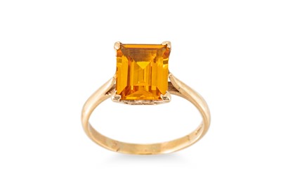 Lot 169 - A CIRITNE DRESS RING, mounted in 9ct gold,...