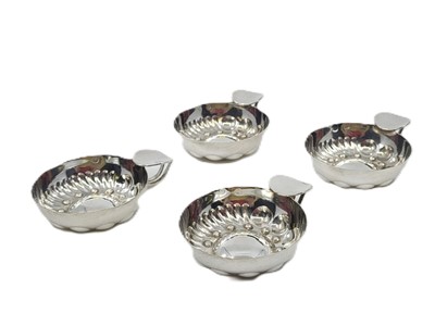 Lot 481 - A SET OF FOUR VINTAGE WINE TASTERS, French...