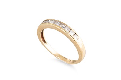 Lot 78 - A DIAMOND HALF HOOP RING, set with eight...