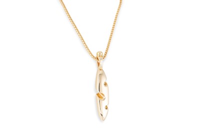 Lot 12 - A 9CT YELLOW GOLD PENDANT BY DECLAN KILLEN, of...