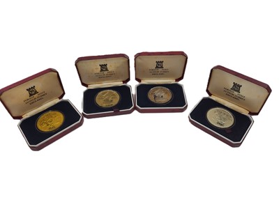 Lot 463 - A COLLECTION OF NINE ISLE OF MAN SILVER PROOF...