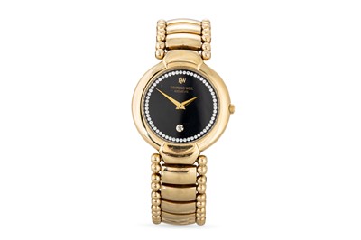 Lot 415 - A GENT'S RAYMOND WEIL WRISTWATCH, black dial,...