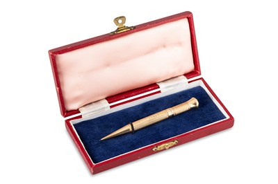 Lot 343 - A 9CT GOLD ANTIQUE MORDAN & CO....