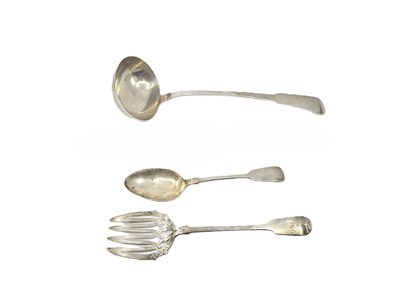 Lot 477 - AN ANTIQUE ENGLISH STERLING SILVER (.925) PART...