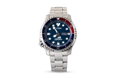 Lot 401 - A GENT'S CITIZEN WRISTWATCH, stainless steel...
