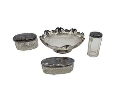 Lot 444 - A MID 20TH CENTURY CIRCULAR SILVER (.925) BOWL,...