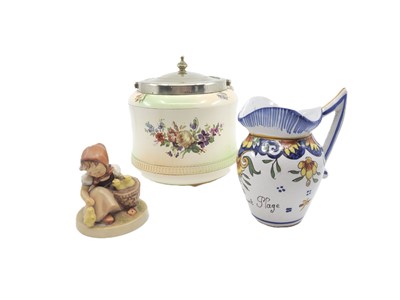 Lot 507 - A VINTAGE HAND PAINTED CROWN CERAMIC BISCUIT...