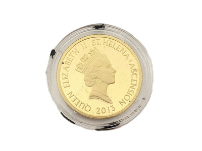 Lot 368 - A 2013 ST HELENA ELIZABETH II GOLD ONE MOHUR...