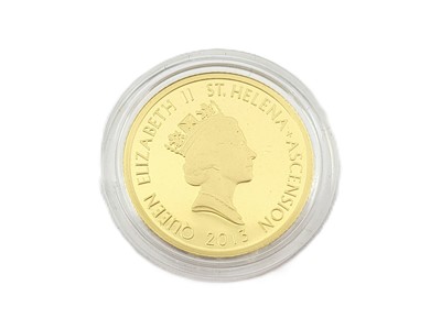 Lot 369 - A 2013 ST HELENA ELIZABETH II GOLD ONE MOHUR...