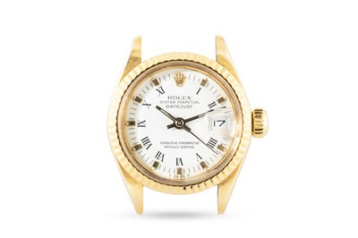 Lot 461 - A LADY'S ROLEX DATEJUST WATCH HEAD, no strap,...