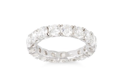 Lot 266 - A DIAMOND FULL BANDED ETERNITY RING, the...