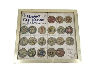 Lot 401 - EARLY MOTORING INTEREST; The Magnet car badge...