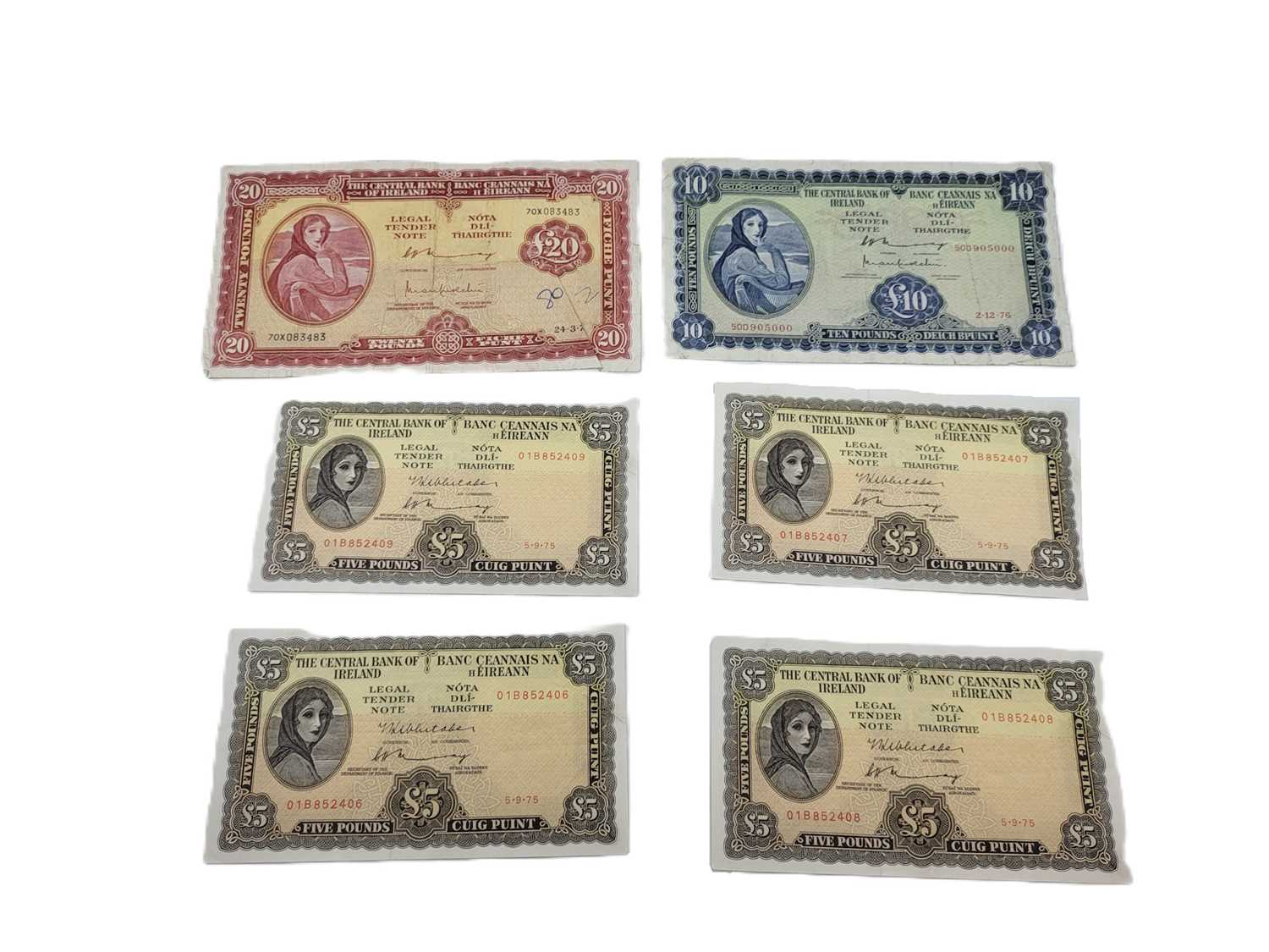 Lot 376 - A COLLECTION OF LADY LAVERY IRISH BANKNOTES,...