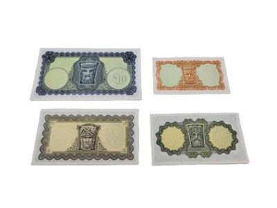 Lot 394 - A SET OF FOUR LADY LAVERY IRISH BANKNOTES, £10...