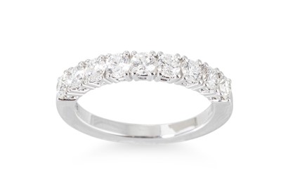 Lot 220 - A DIAMOND SET HALF ETERNITY RING, the...