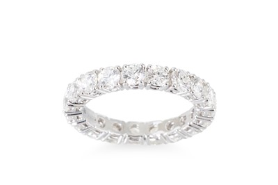 Lot 224 - A DIAMOND FULL BANDED ETERNITY RING, the...