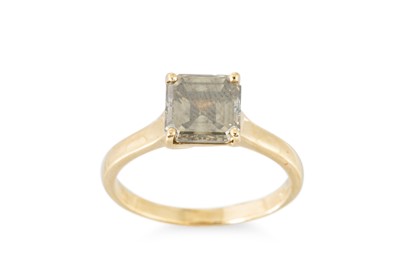 Lot 217 - A FANCY DEEP YELLOWISH, GREENISH, GRAY DIAMOND...