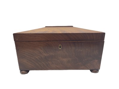Lot 565 - A REGENCY ANTIQUE MAHOGONY SARCOFAGUS SHAPED...