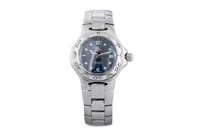 Lot 422 - A LADY'S TAG HEUER WRIST WATCH, Arabic...