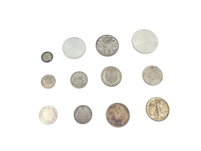 Lot 393 - A 120 G. BAG OF ASSORTED SILVER COINS, mainly...