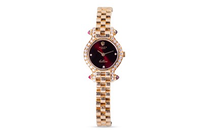 Lot 435 - AN 18CT GOLD ROLEX CELLINI WRIST WATCH, 18ct...