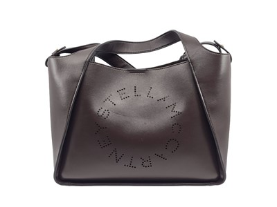Lot 498 - A STELLA MCCARTENY LOGO TOTE BAG, brown in...