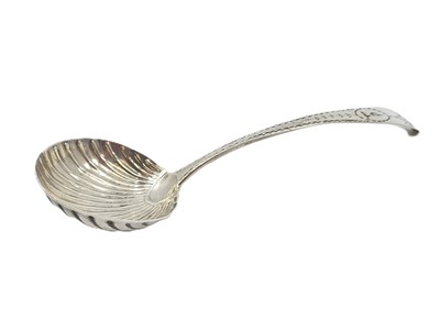 Lot 354 - AN IRISH GEORGE III SILVER SHELL BOWL BRIGHT...