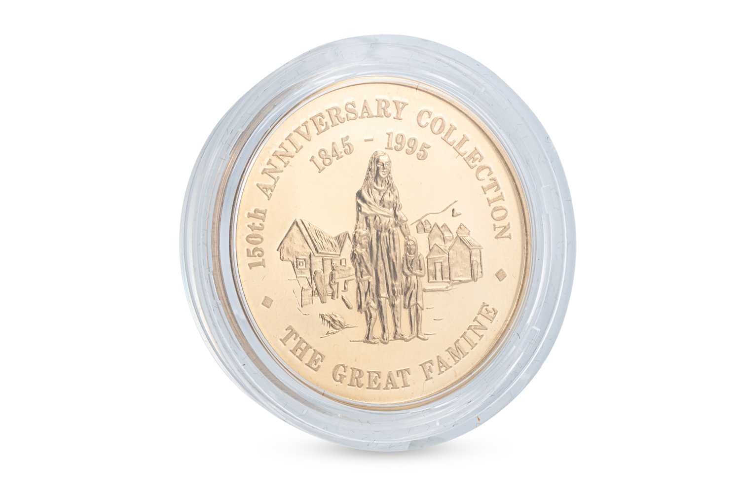 Lot 409 - A 1995 1 OZ 9CT GOLD GREAT FAMINE MEDALLION,...