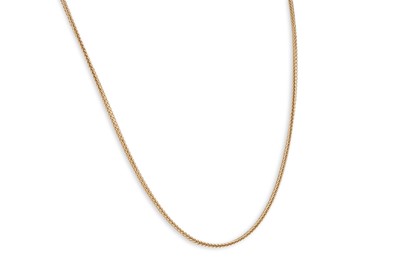 Lot 108 - A 9CT GOLD FANCY LINK NECKLACE, 4.6 g. 18" length