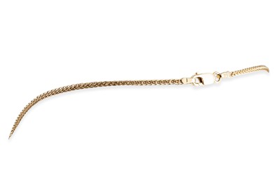 Lot 108 - A 9CT GOLD FANCY LINK NECKLACE, 4.6 g. 18" length