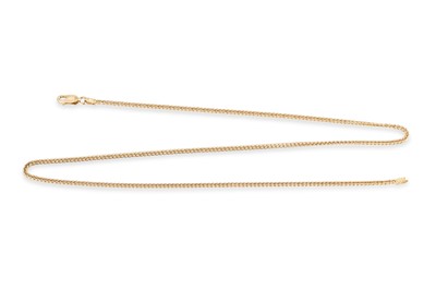 Lot 108 - A 9CT GOLD FANCY LINK NECKLACE, 4.6 g. 18" length
