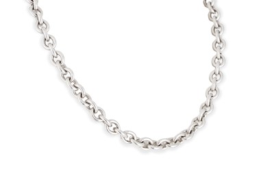 Lot 109 - A SILVER NECKLACE, return to Tiffany tag, 15.5"...